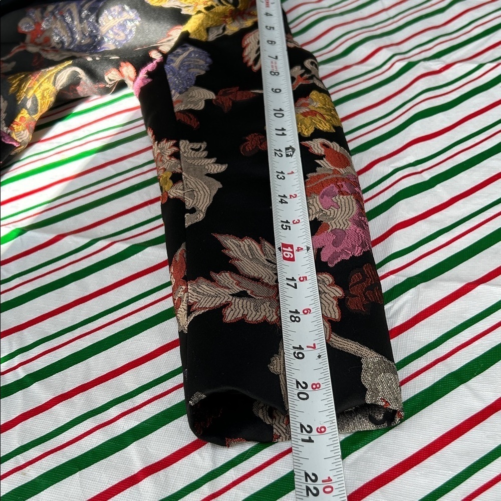 Carlisle New York floral jacquard blazer black multicolor size 6 - Picture 13 of 13